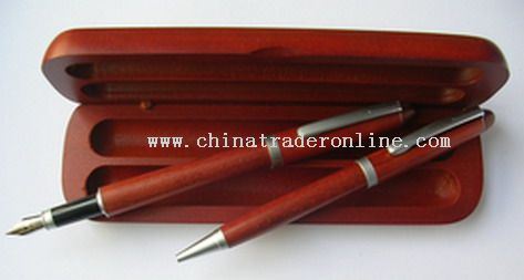 2pcs Wooden Pen set from China