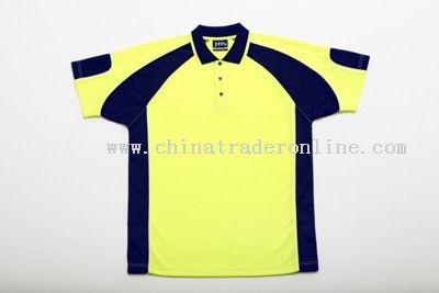 Hi-Vis Polo with Navy Contrast