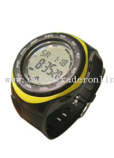 Digital Compass Watch