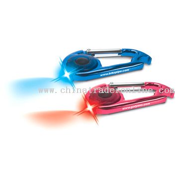 Multifunctional flashlight carabiner bottle opener