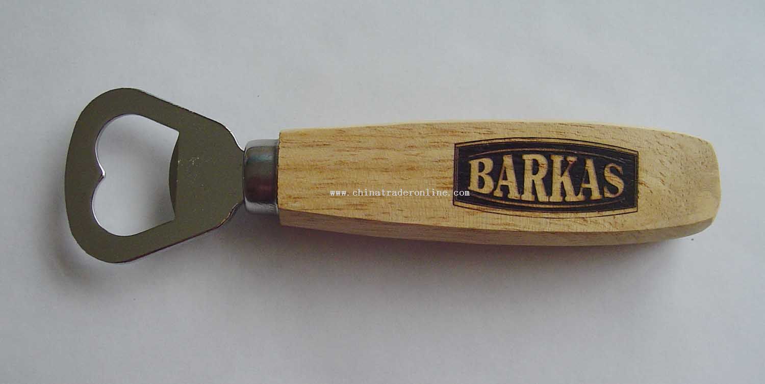 Bottle Opener With Wooden Handle