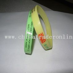 Silicone Rubber Bracelet from China