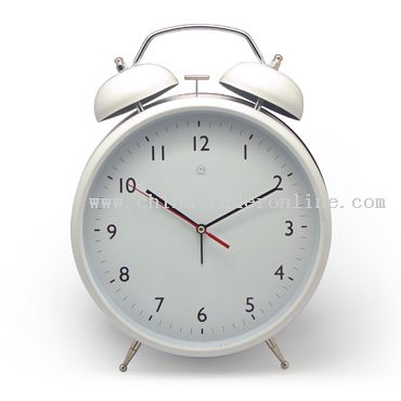 Jumbo Metal Twin Bell Clock