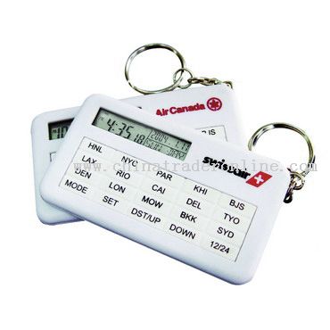 keychain world time clock