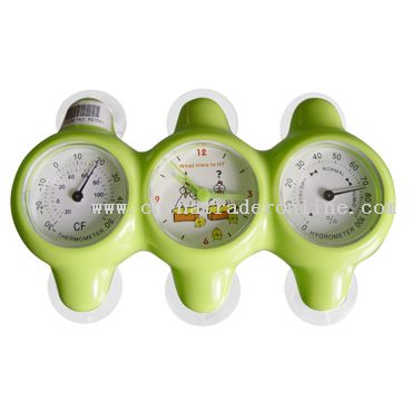 Hygrothermograph Suctiong Clock