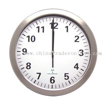 Metal Radio Controlled Wall Clock from China