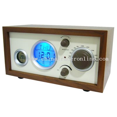 Wood Frame Clock Radio from China