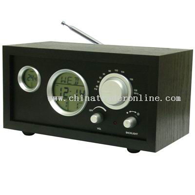 Wood Frame Clock Radio from China