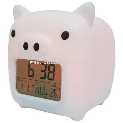 Pig-shaped Light Clock from China