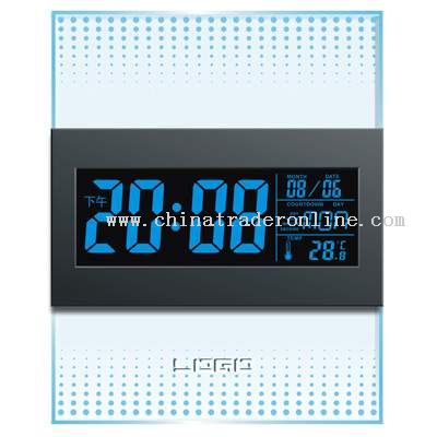 Sound-stimulated LCD Clock from China