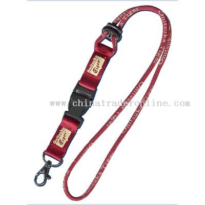 Cord strap wit woven logo from China