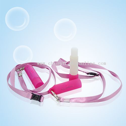 Lanyard with lipbalm from China