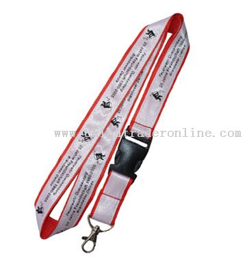 Satin lanyard