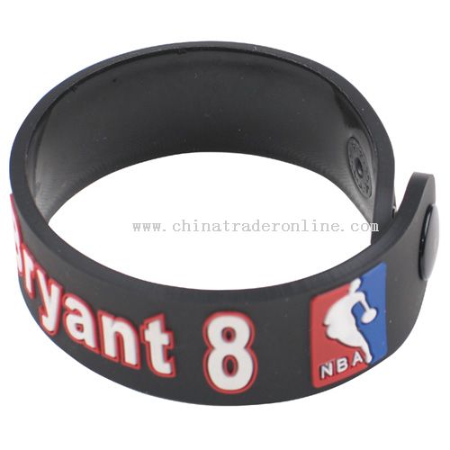 Soft rubber bracelet from China