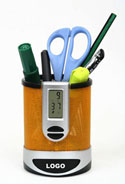 Fashionable Pen Holder with Alarm Clock