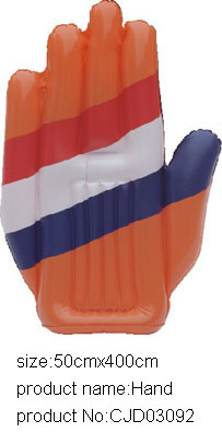 Inflatable hand from China