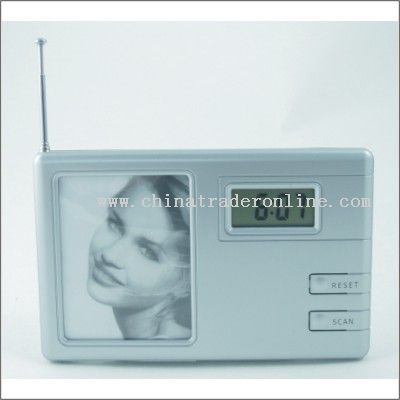 Photo Frame w/FM radio&Clock from China