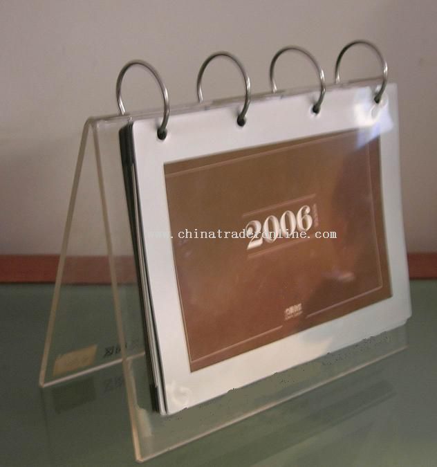 acrylic calendar holder