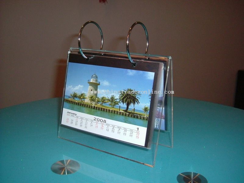 Acrylic table calendar