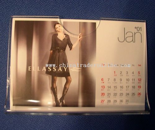 Acrylic table calendar from China