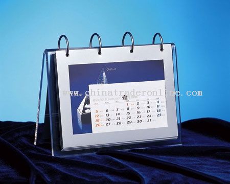 Acrylic table calendar