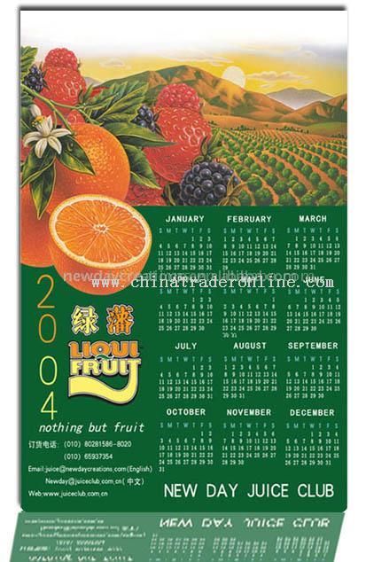 Magnetic Calendar from China
