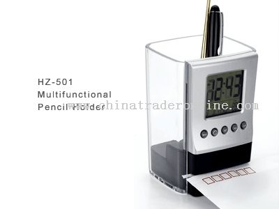 Pen Holder with Calendar Temperature and Envelope cutting from China