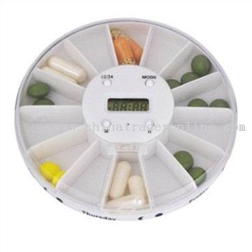 Pill Box Timer with LCD Clock from China