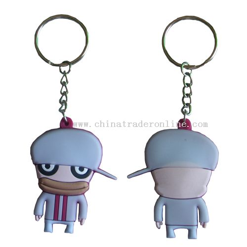 3D Soft rubber Keyholder from China