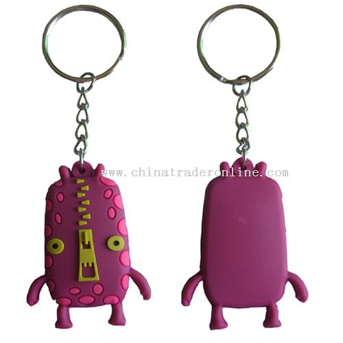 3D Soft rubber Keyholder from China