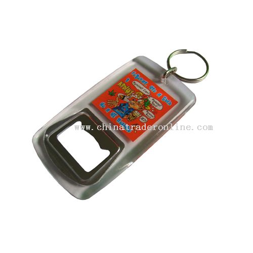 acrylic keychain with bottle opener