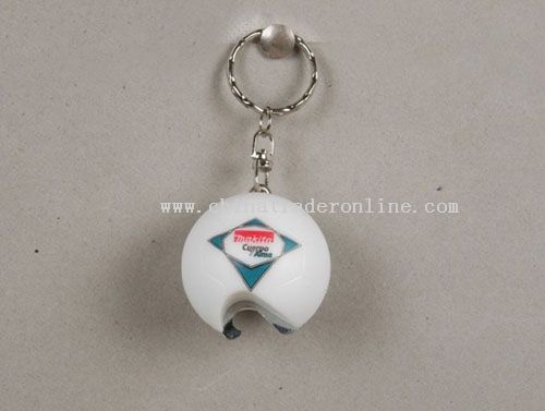 football bottle opener with keychain