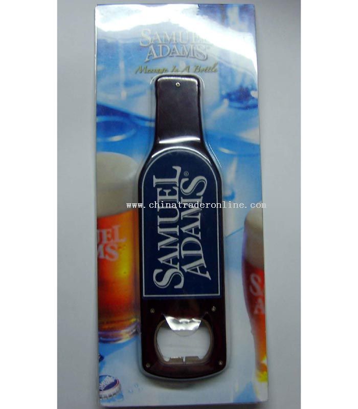 record bottle opener