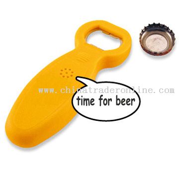 talking bottle opener from China