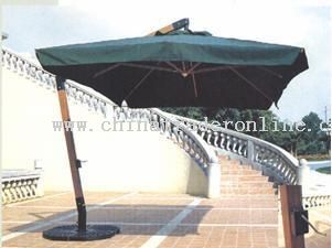 2x3m Wooden Hanging Umbrella