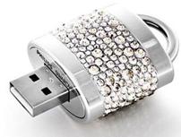 Diamond lock shape usb flash drives from China