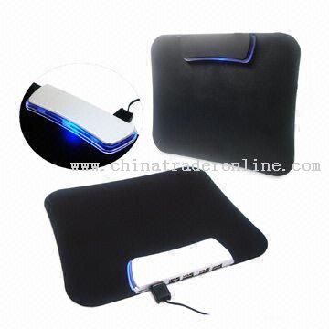 USB-003MP-2 USB Hubs Mouse Pad with LED Indicator and OCP Function