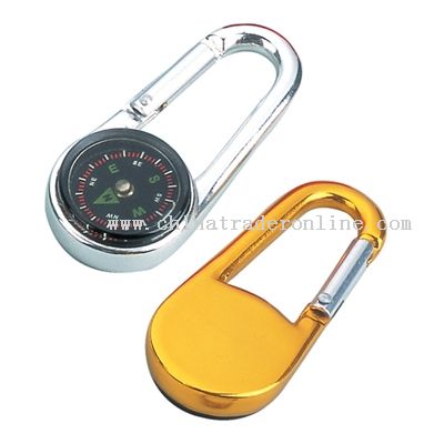 Carabiner And Hook with compass