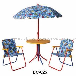 Chair & table & Umbrella