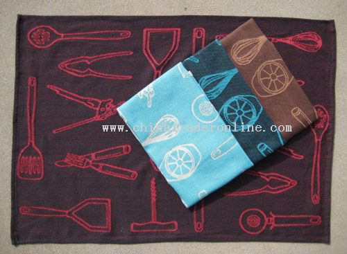 100% cotton jacquard kitchen towel from China