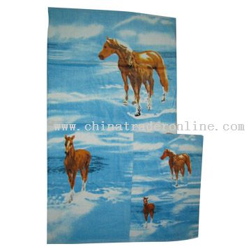 reactive printed towel