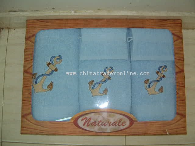 A-One Embroidery Towel 5 pcs Set