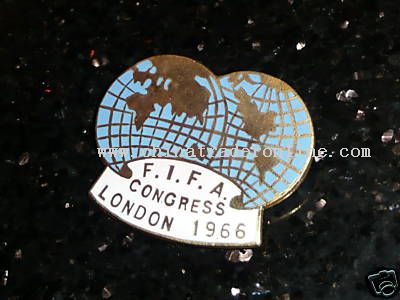 Pin badge FIFA Congress 1966 London Football World Cup from China