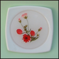 Ceramic coaster with color design from China