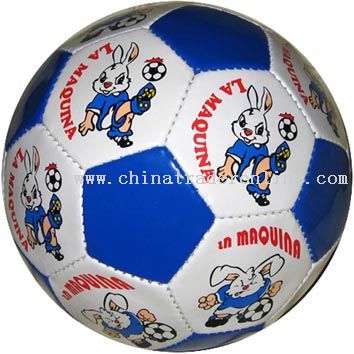 football ball cartoon. Handsewn Cartoon Football