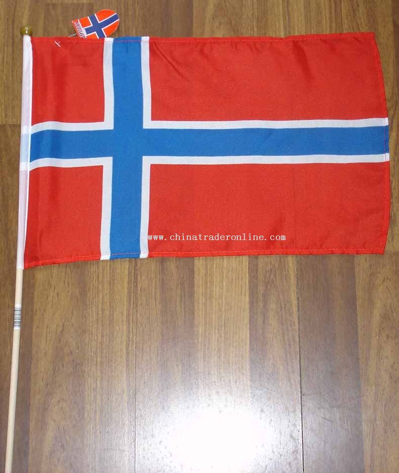 Norway hand flag