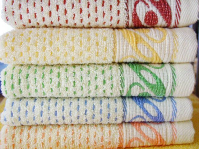 100% Cotton Jacquard Towel from China