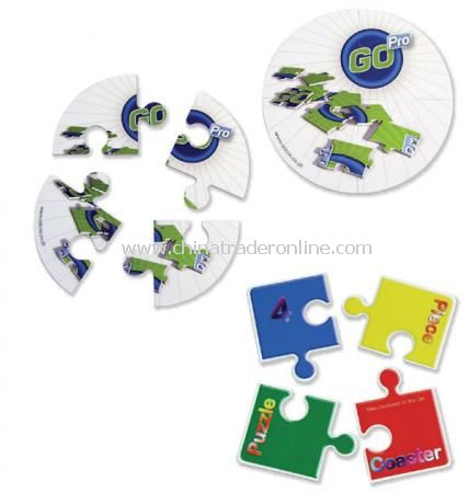 4 piece 3mm Puzzle Coasters from China