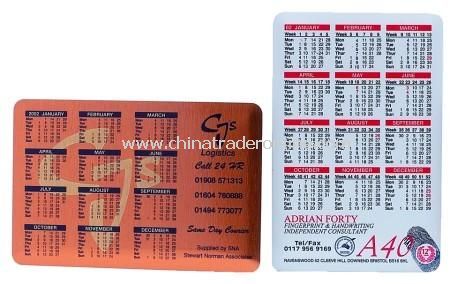 Aluminium Calendar Coaster from China