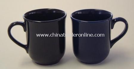 Bell Shaped 10oz Coloured Earthenware Mug from China